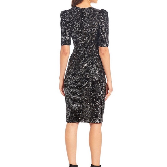 New Calvin Klein black and Silver sequin dress - Picture 2 of 6